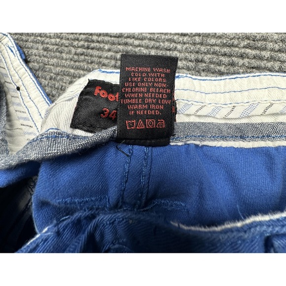 Foot Locker Shorts Mens 34 Blue Cargo Cotton Utility Knee Length Pockets - Picture 6 of 10